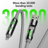 4-in-1 Multi USB Charging Cable, 240W Fast Charging Cable