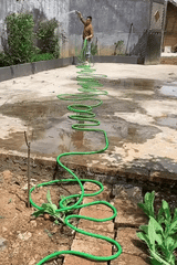 100FT Expandable Garden Hose with Multi, Function Spray Nozzle