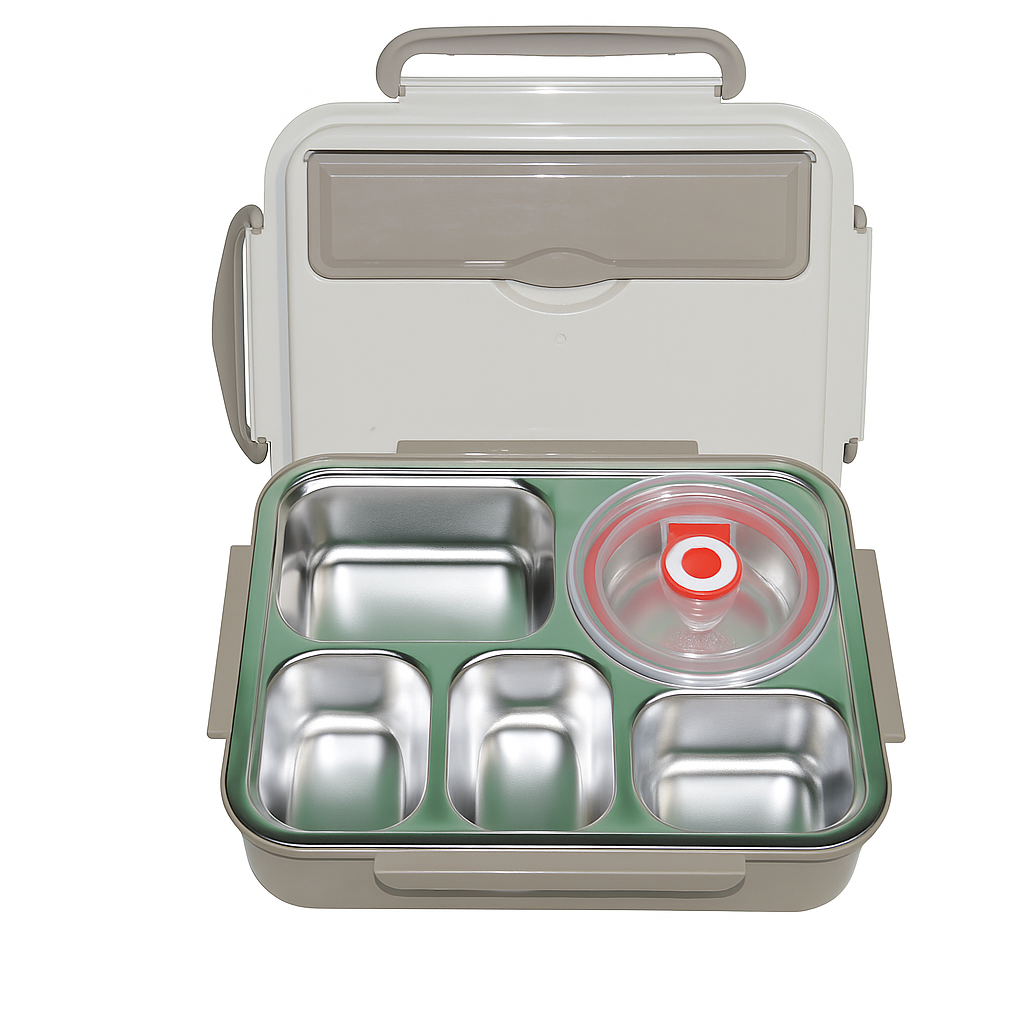 5 Compartments - Leak Proof Lunch Box
