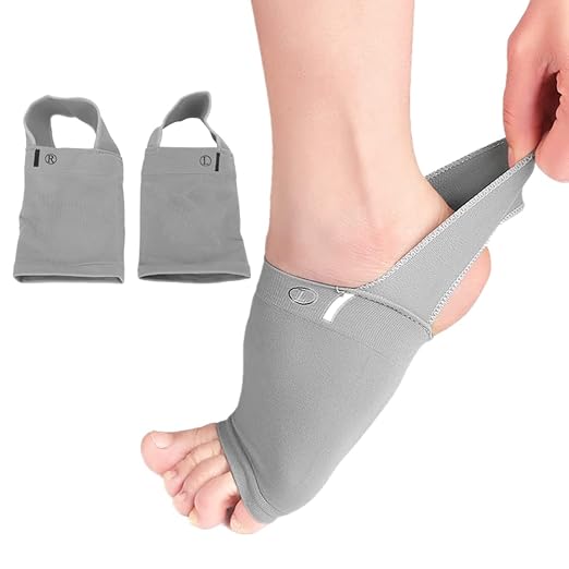 Arch Support Sleeves with Gel Pads, Plantar Fasciitis & Flat Feet Support