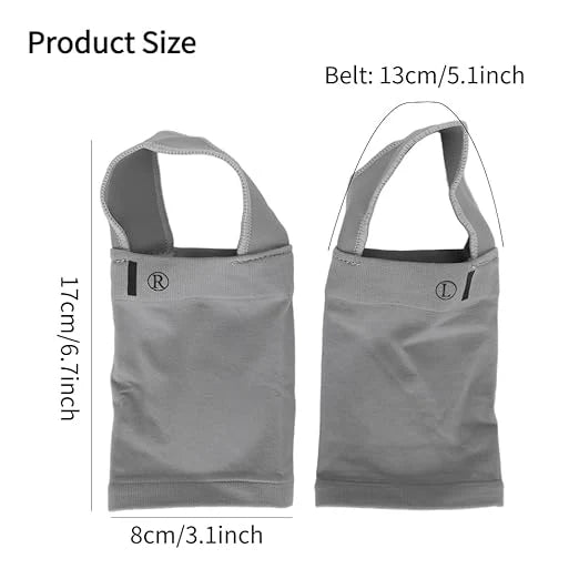 أكمام دعم قوس القدم مع وسادات جل، ودعم لالتهاب اللفافة الأخمصية والأقدام المسطحة