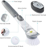 Automatic Dish Soap Dispensing Brush for Kitchen Cleaning