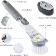 Automatic Dish Soap Dispensing Brush for Kitchen Cleaning