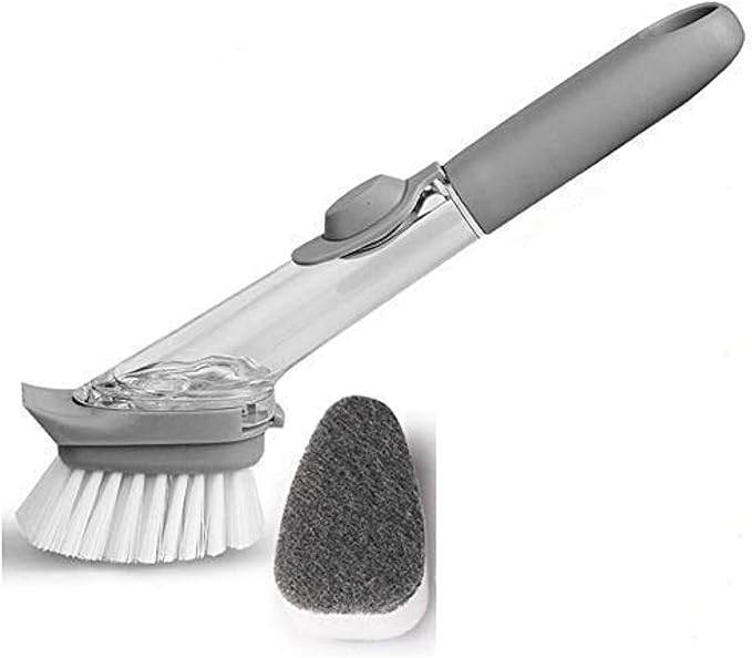Automatic Dish Soap Dispensing Brush for Kitchen Cleaning