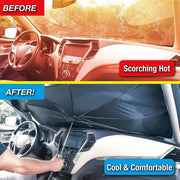 Windshield Sun Shade by Arctic Air, Compact Design Pops Open Like an Umbrella and Fits Cars
