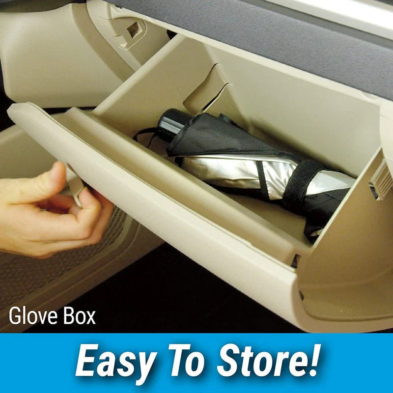 Windshield Sun Shade by Arctic Air, Compact Design Pops Open Like an Umbrella and Fits Cars