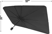 Windshield Sun Shade by Arctic Air, Compact Design Pops Open Like an Umbrella and Fits Cars