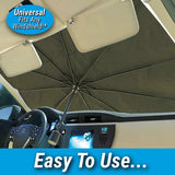 Windshield Sun Shade by Arctic Air, Compact Design Pops Open Like an Umbrella and Fits Cars