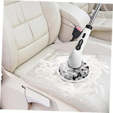 Electric Rotating Cleaning Brush, 9 Replaceable Heads & Adjustable Handle