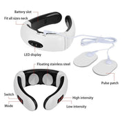 Electric Pulse Neck Massager,  EMS U-Shaped Neck & Shoulder Massager