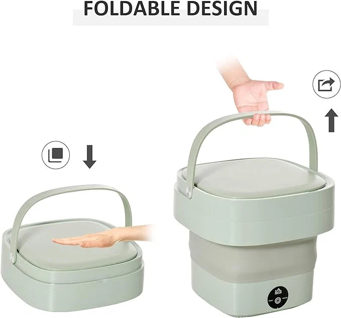 Foldable Mini Laundry Washing Machine, Portable Washer for Small Items
