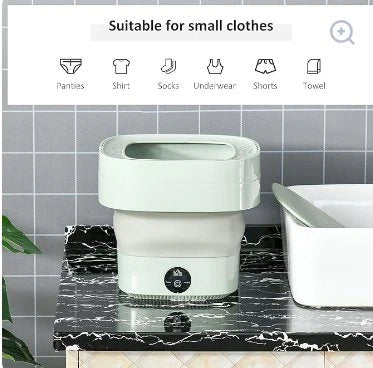 Foldable Mini Laundry Washing Machine, Portable Washer for Small Items