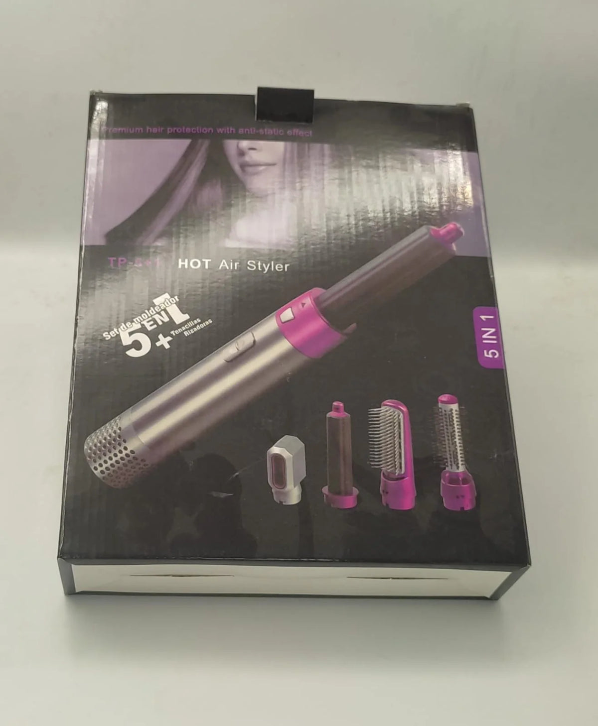 TP-5+1 5 in 1 Hot Air Hair Styler Brush, 1000W, with Multiple Attachments for Drying