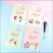 Magic Copybook Set, Reusable English Handwriting Practice Books