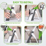 4-in-1 Manual Vegetable Slicer & Cutter, Adjustable Mandoline Chopper
