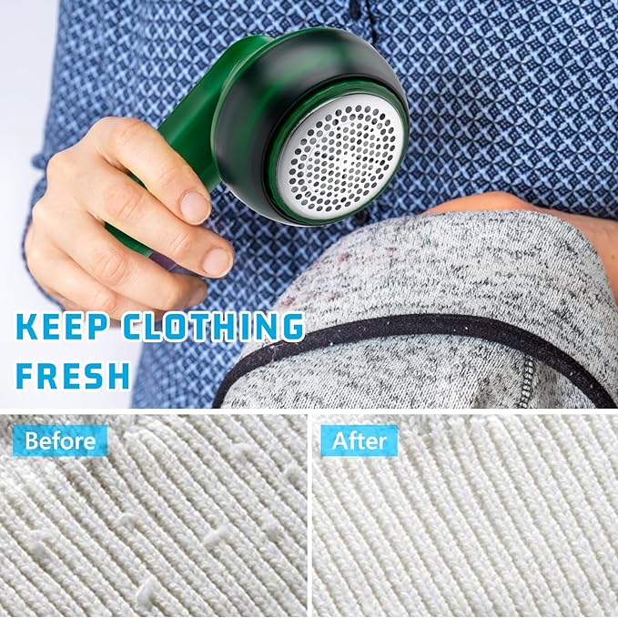 Rechargeable Electric Lint Remover, Fabric Shaver for Clothes & Furniture