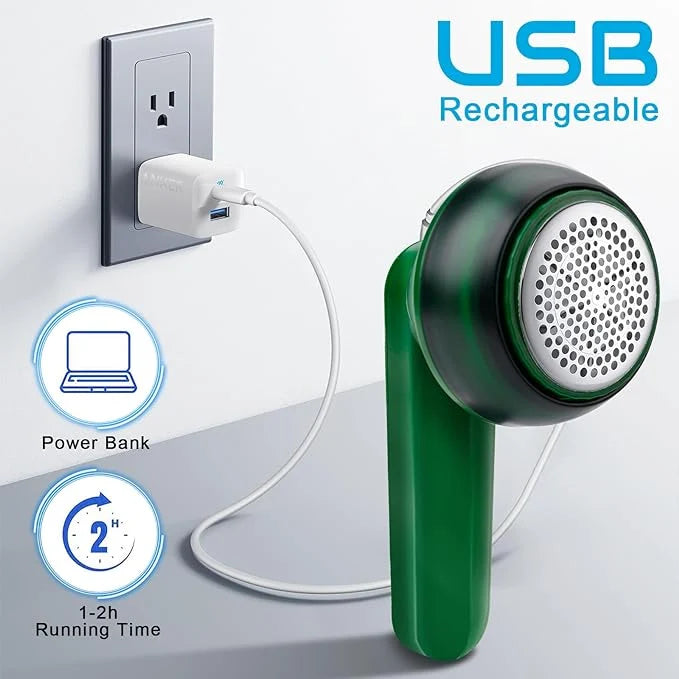 Rechargeable Electric Lint Remover, Fabric Shaver for Clothes & Furniture