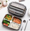 Stainless Steel Lunch Box, Leak-Proof Multi-Compartment Bento Box