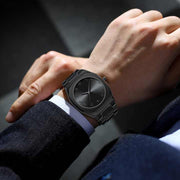 Stainless Steel Arabic Watch, Elegant Arabic Numbers Dial