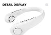 Vaneless Neck Hanging Fan, Bladeless 360° Wearable Neck Fan