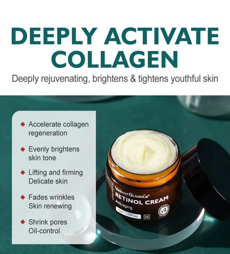Vibrant Glamour Retinol Cream, Anti-Aging Facial Cream 30g
